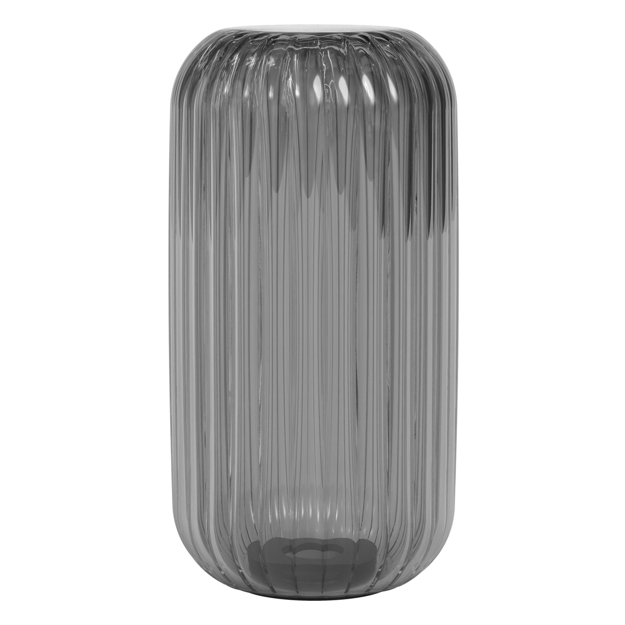 Astro Tacoma Reed Ribbed Glass Smoke Lampshade Shade
