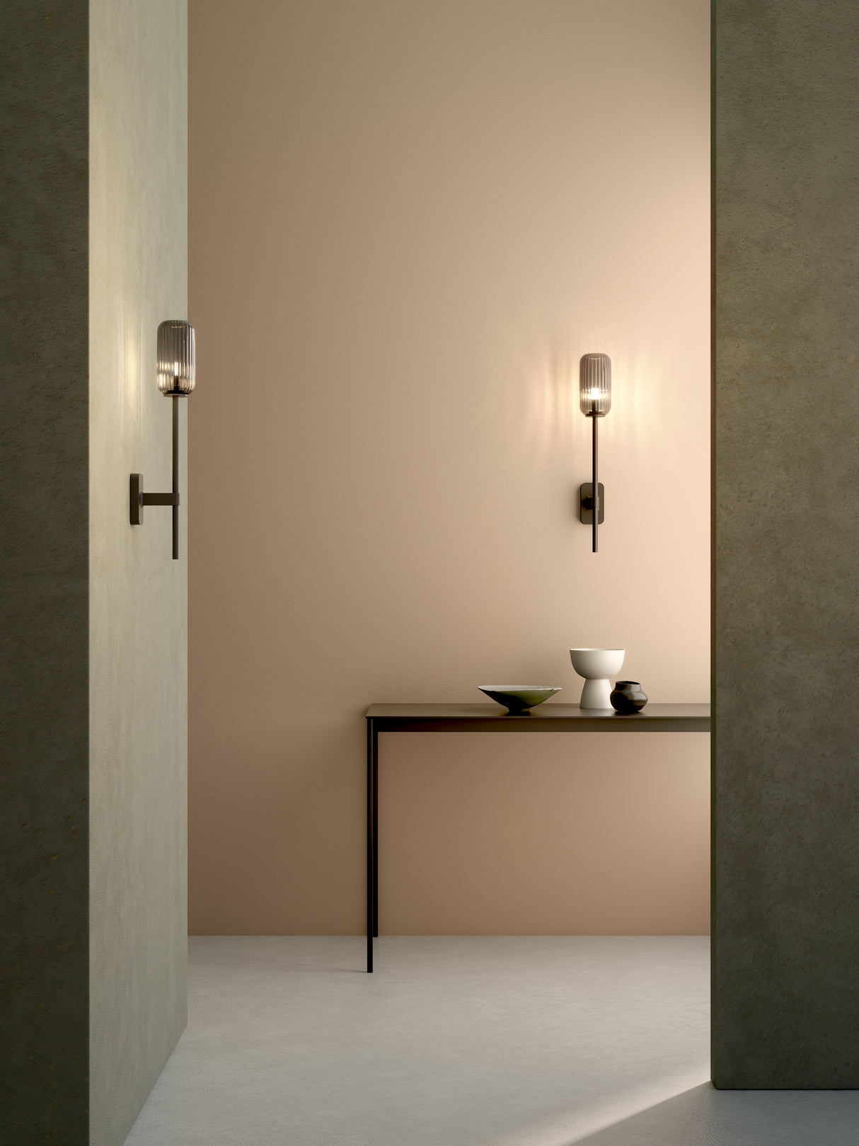 Astro Tacoma Single Grande Matt Black Bathroom Wall Light