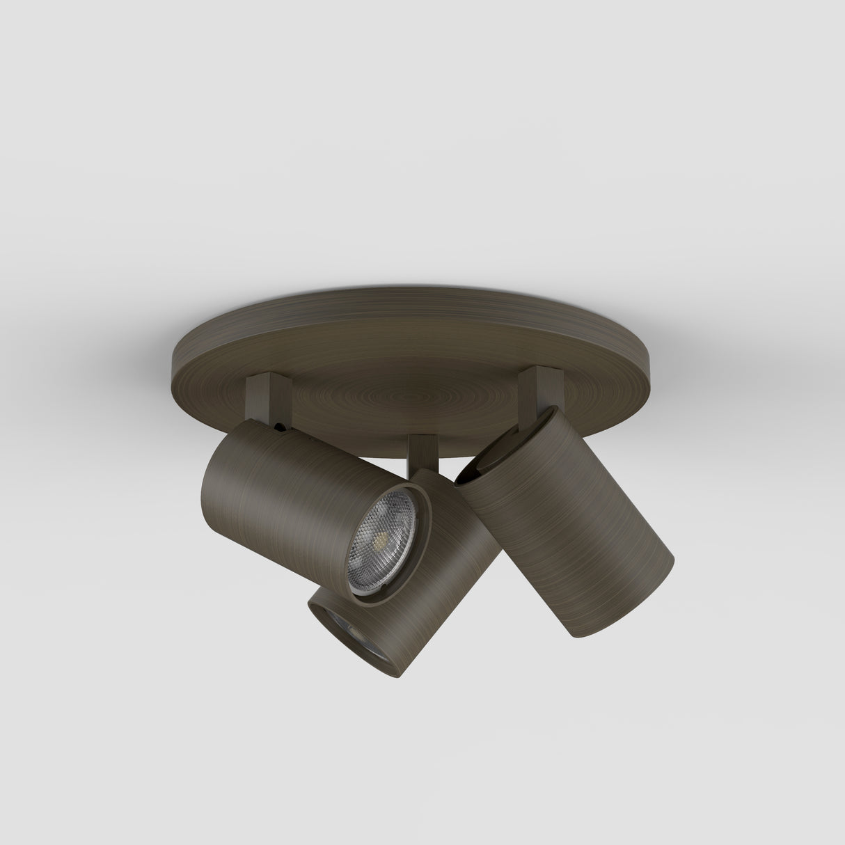 Astro Ascoli Triple Round Bronze Interior Spotlight