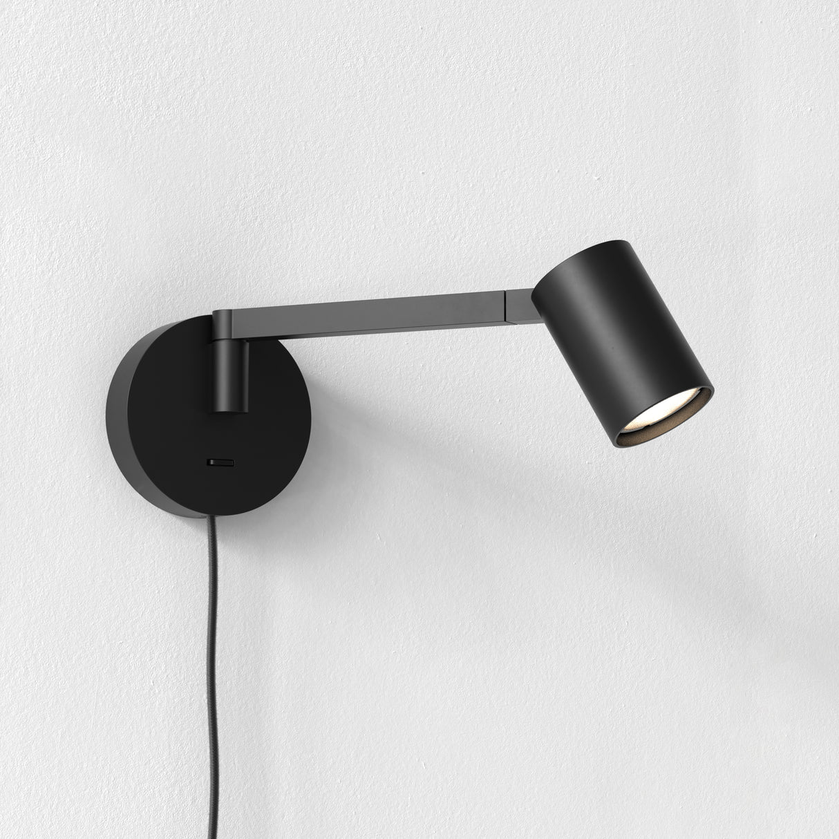 Astro Ascoli Swing Plug In Matt Black Interior Reading Light