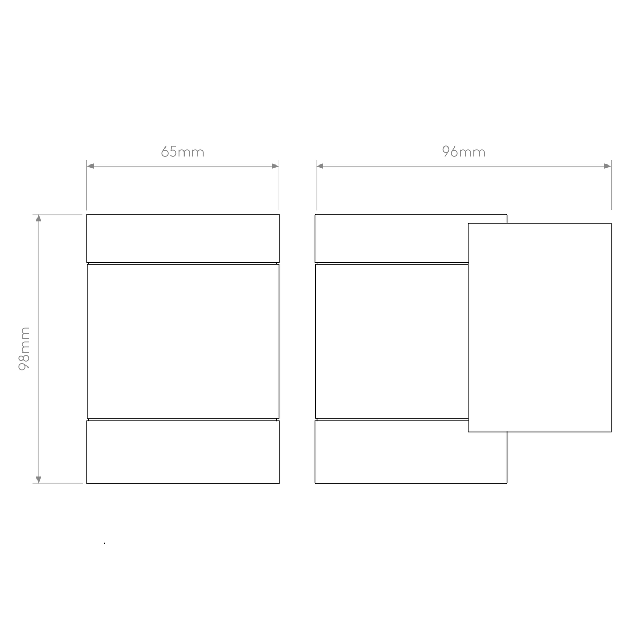 Astro Dartmouth Single GU10 Textured Grey Outdoor Wall Light