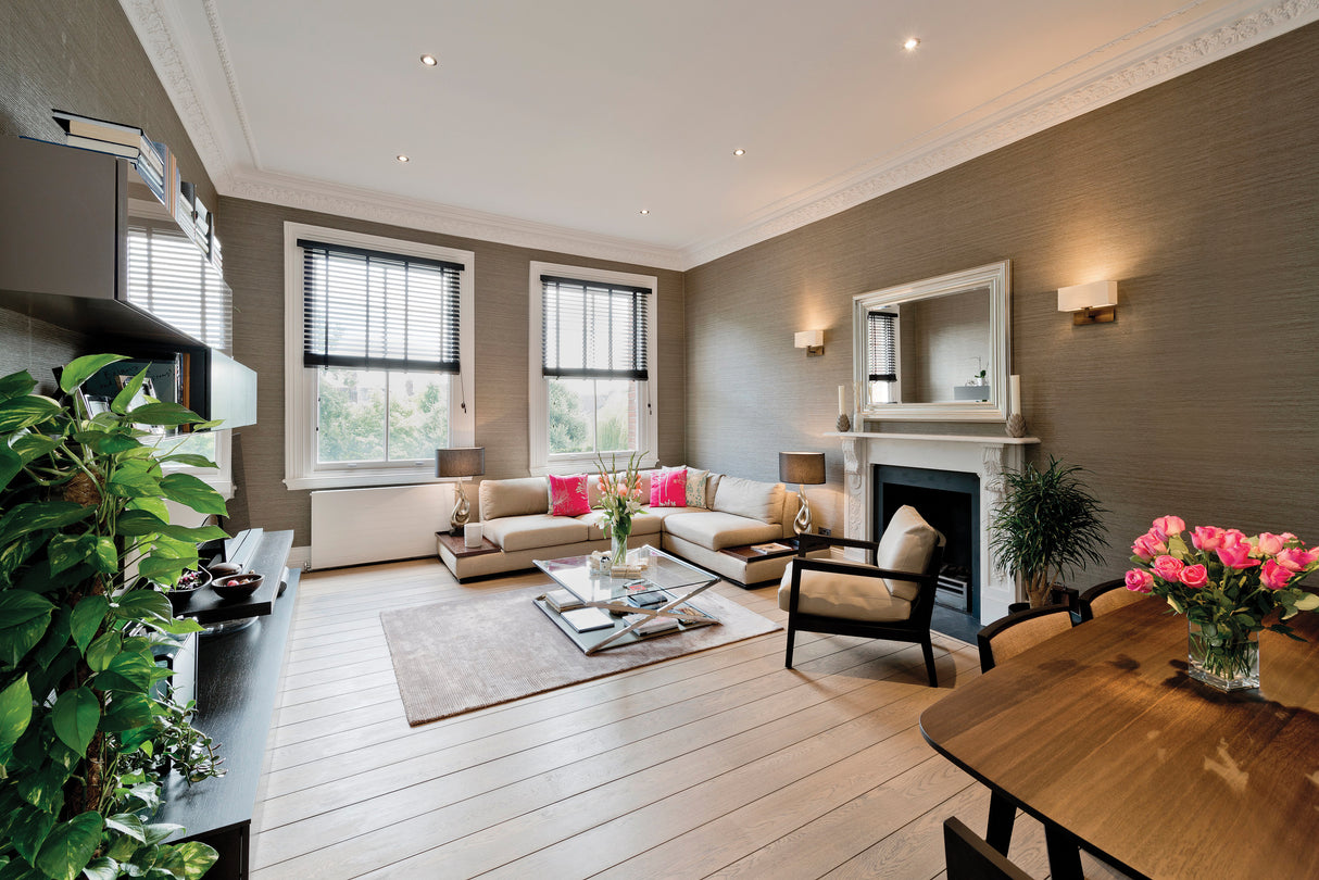 Astro Park Lane Bronze Wall Light complete with White Lampshade