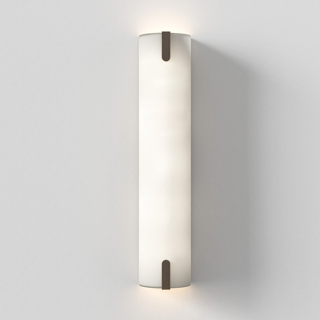 Astro Elba 600 Wall Interior Wall Light White Fabric/Bronze