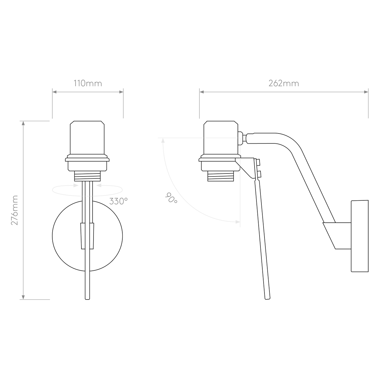 Astro Edward Wall Base Matt Black Interior Wall Light