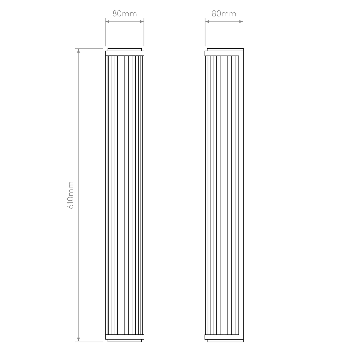 Astro Versailles 600 Polished Chrome Bathroom Wall Light