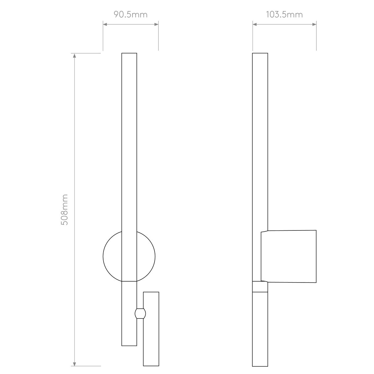 Astro Baton Reader LED Matt Black Interior Combination Reader