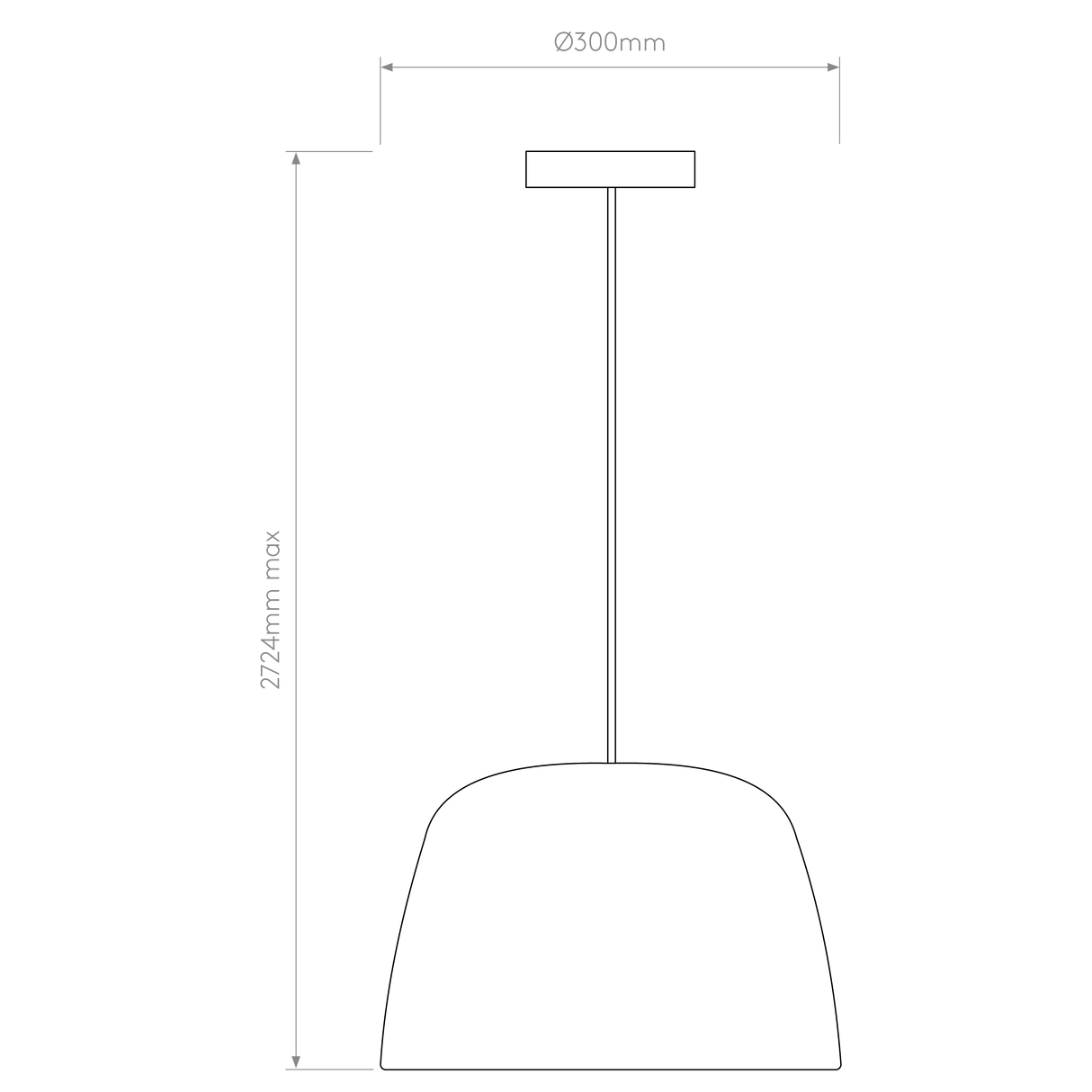 Astro Taiko Pendant 300 Matt White Interior Pendant Light