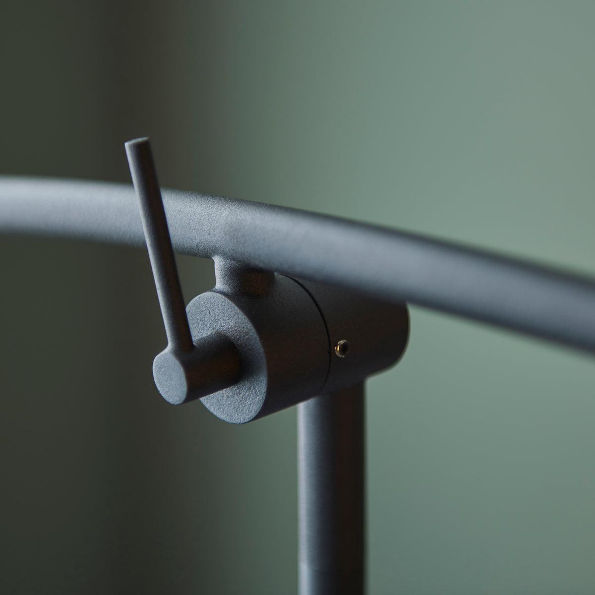 Endon Balance 2lt Floor Textured matt black & gloss opal glass