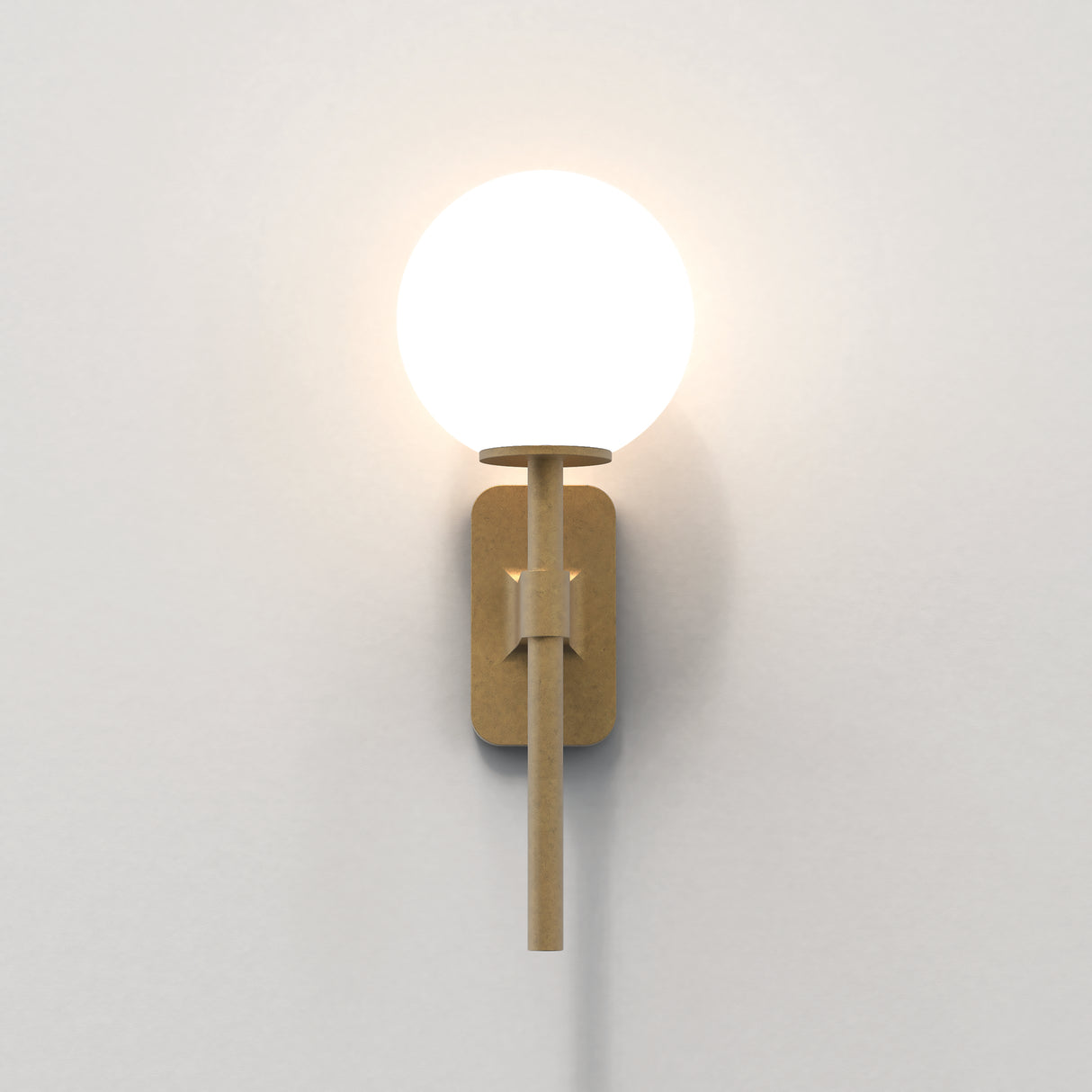 Astro Tacoma Single Antique Brass Bathroom Wall Light