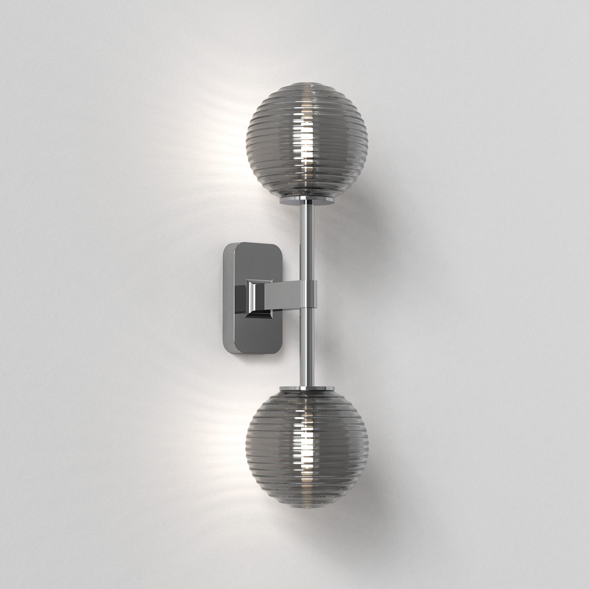 Astro Tacoma Twin Polished Chrome Bathroom Wall Light