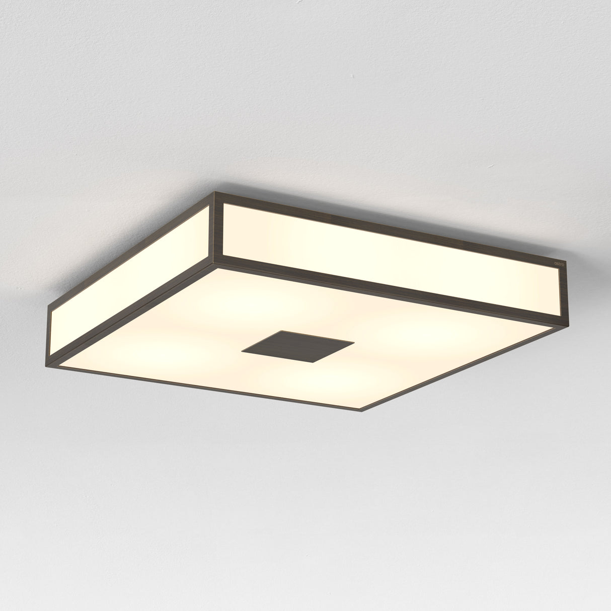 Astro Mashiko 400 Square Bronze Bathroom Ceiling Light