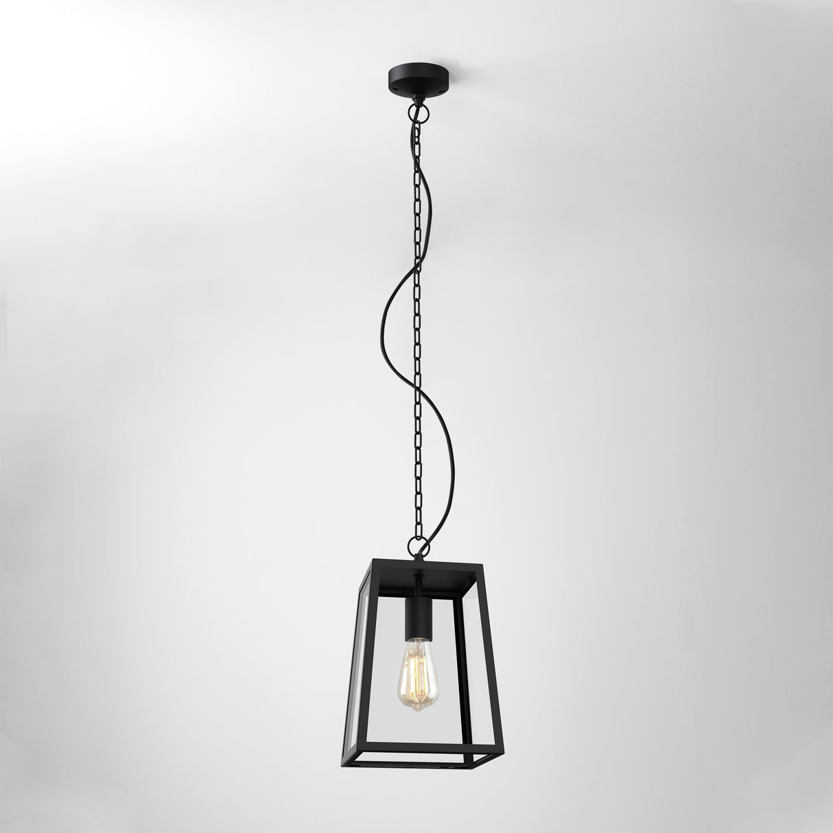 Astro Calvi Pendant 305 Textured Black Outdoor Pendant Light