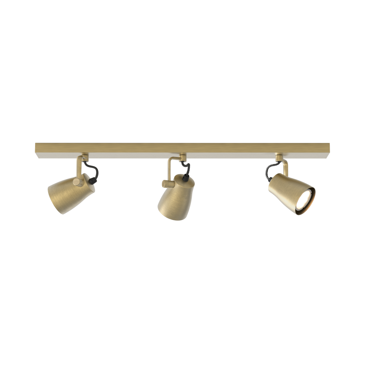 Astro Juno Triple Bar Matt Brushed Brass Interior Spotlight