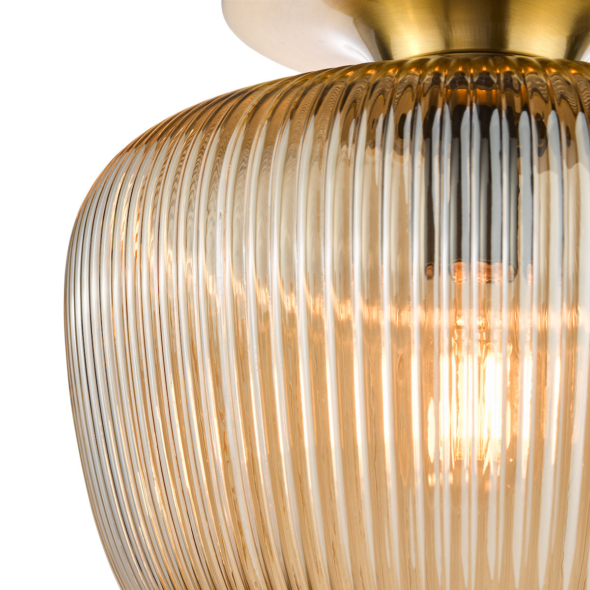 Dar Abrielle Flush Brushed Bronze