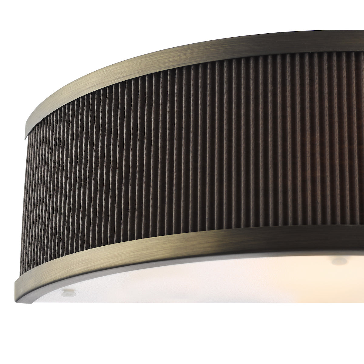 Dar Alvaro Wall Light Antique Bronze With Brown Shade