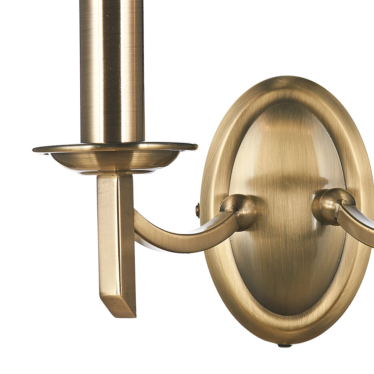 Dar Ambassador Double Wall Bracket Antique Brass