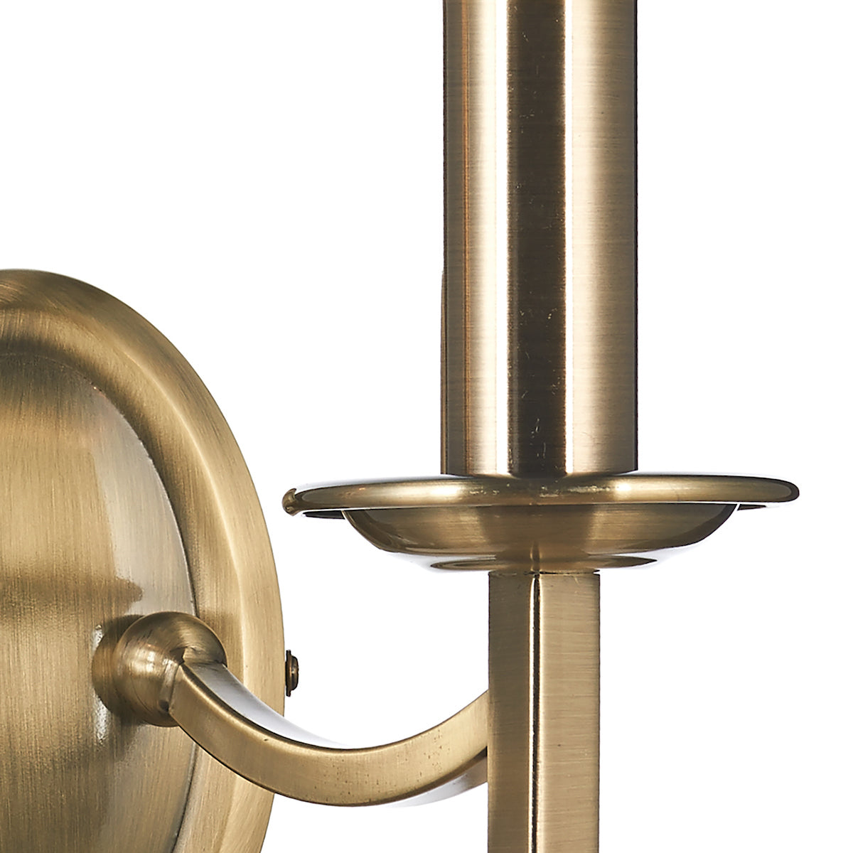 Dar Ambassador Double Wall Bracket Antique Brass