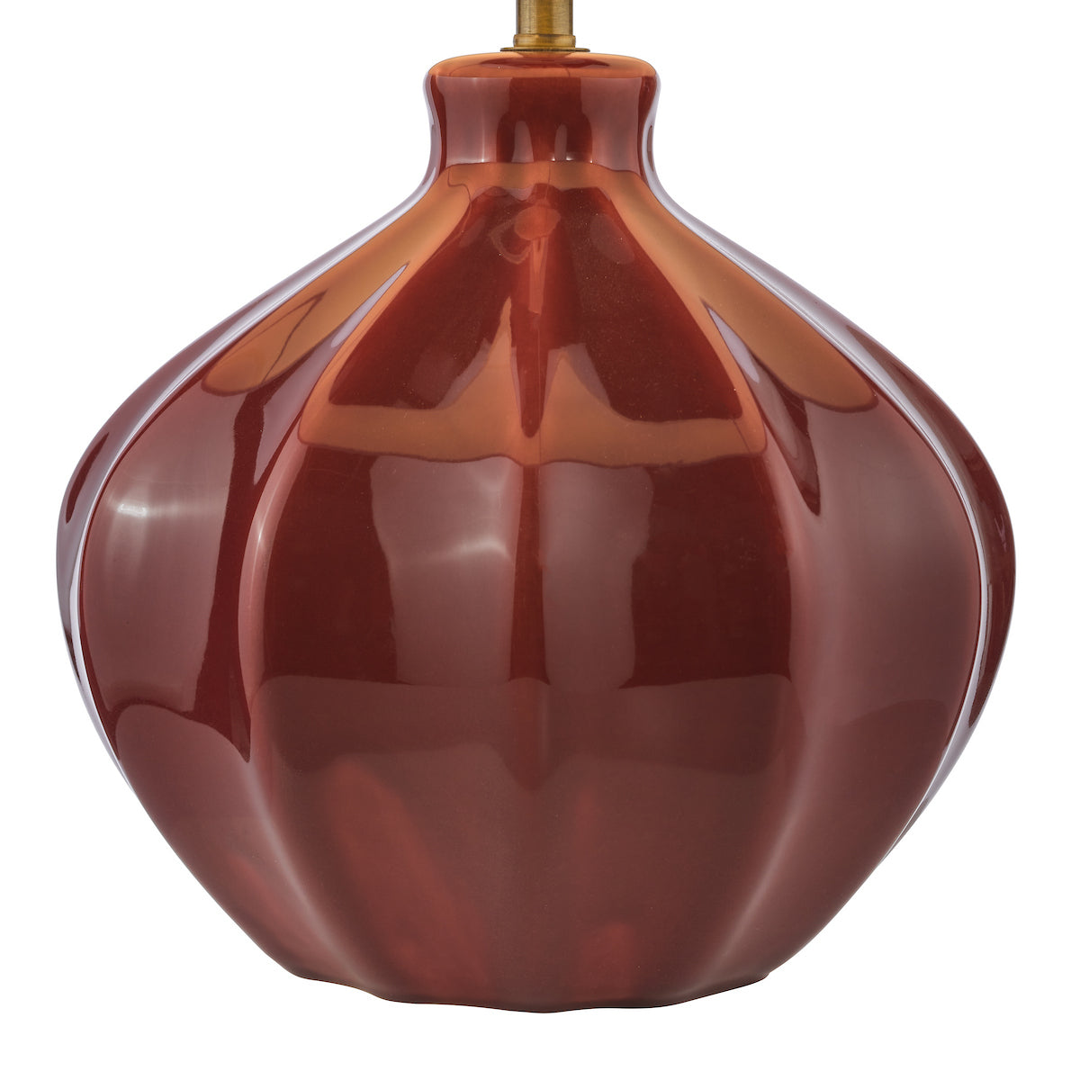 Dar Amrita Ceramic Table Lamp Red Base Only