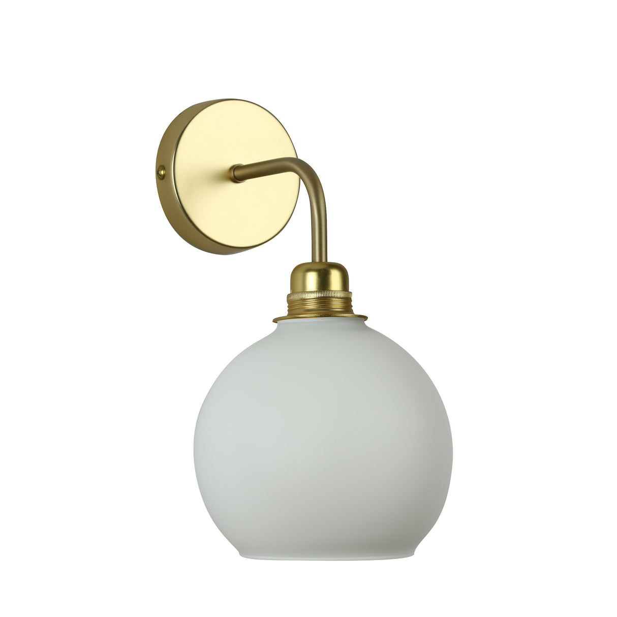 David Hunt Apollo Wall Light Butter Brass and Opal Glass
