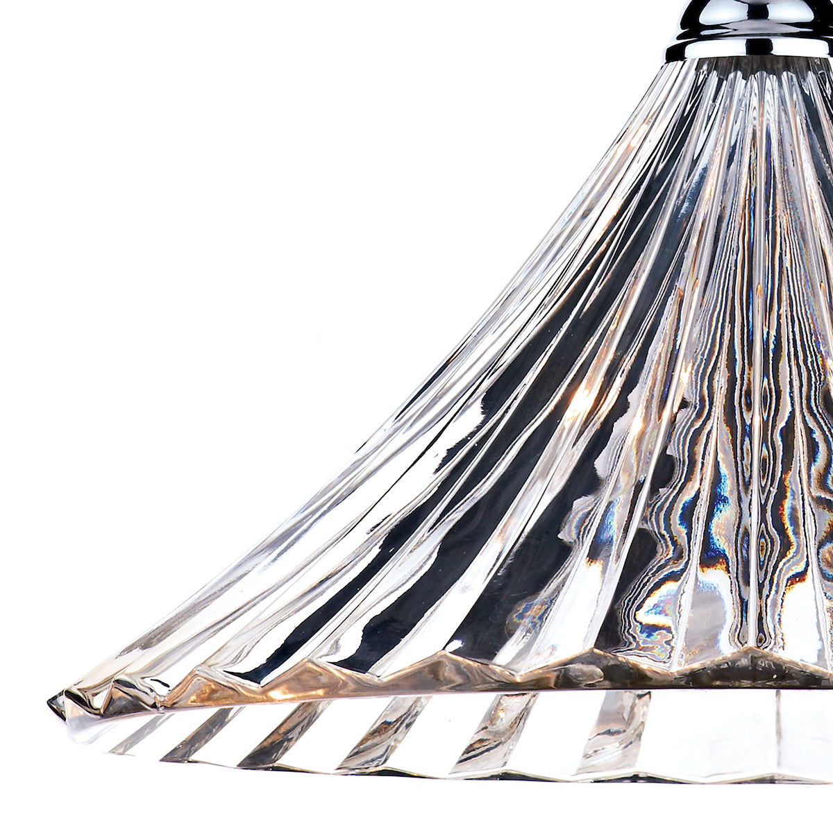 Dar Ardeche Large Pendant Clear Glass Polished Chrome