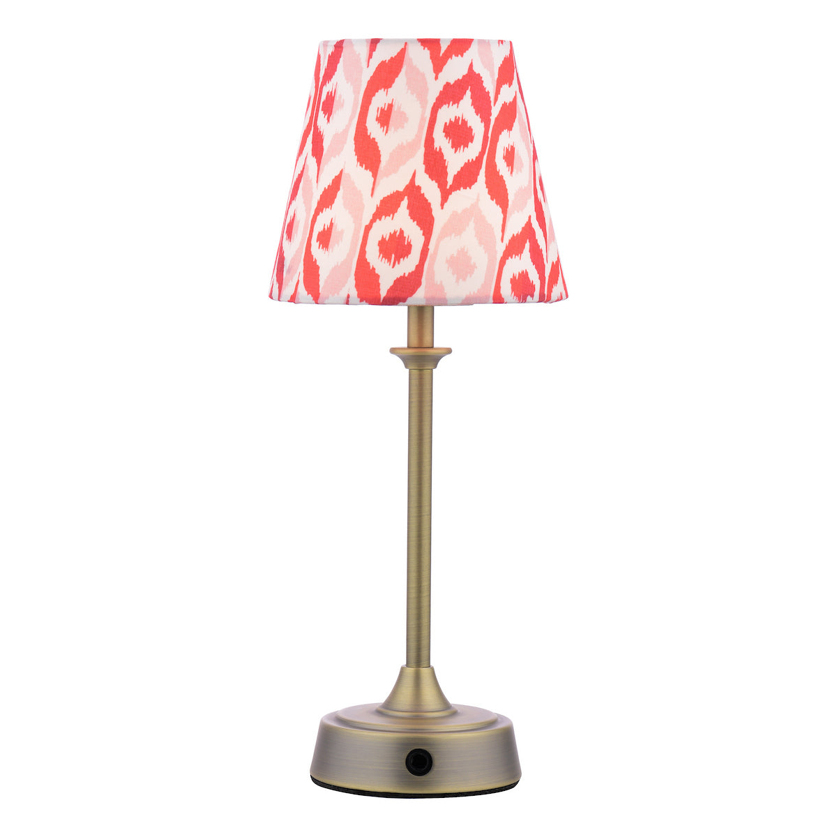 Joules Apsley Rechargeable LED Table Lamp With Red Shade