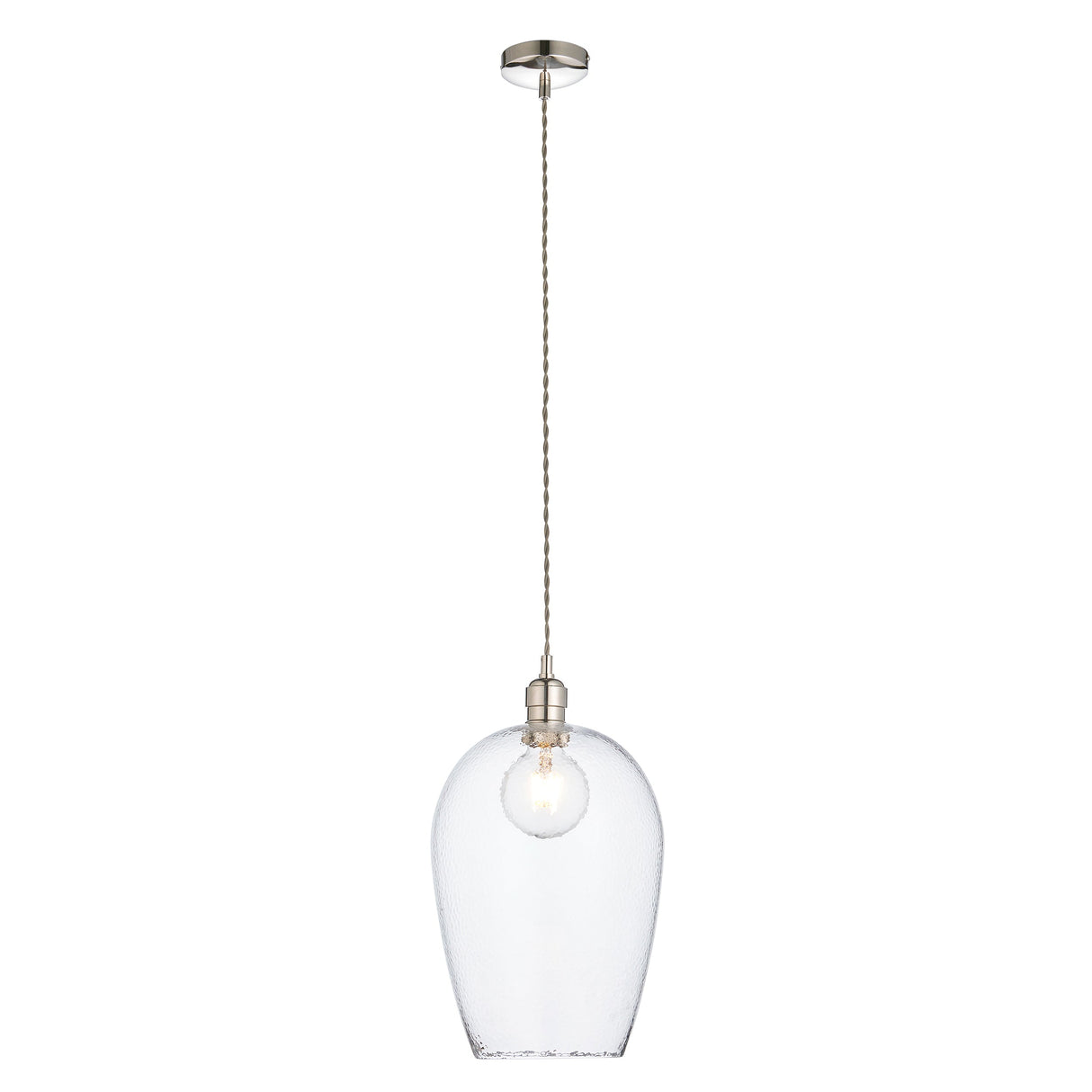 Amos Lucid Large Pendant Dimpled Glass – from Amos Lighting + Home