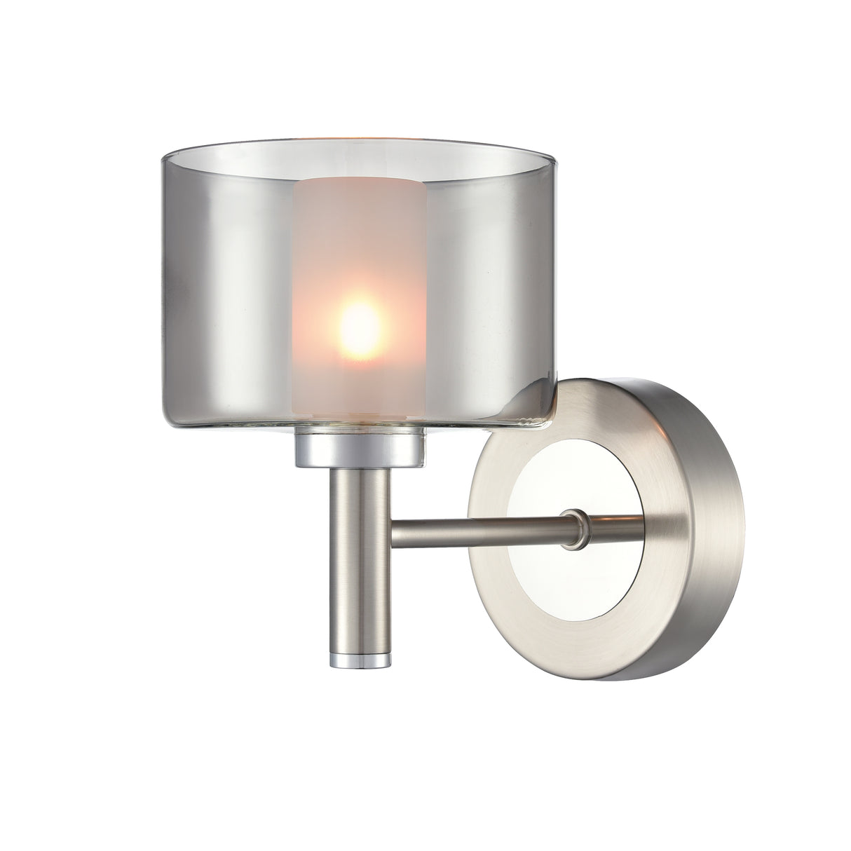Franklite Argento Wall Light in Satin Nickel