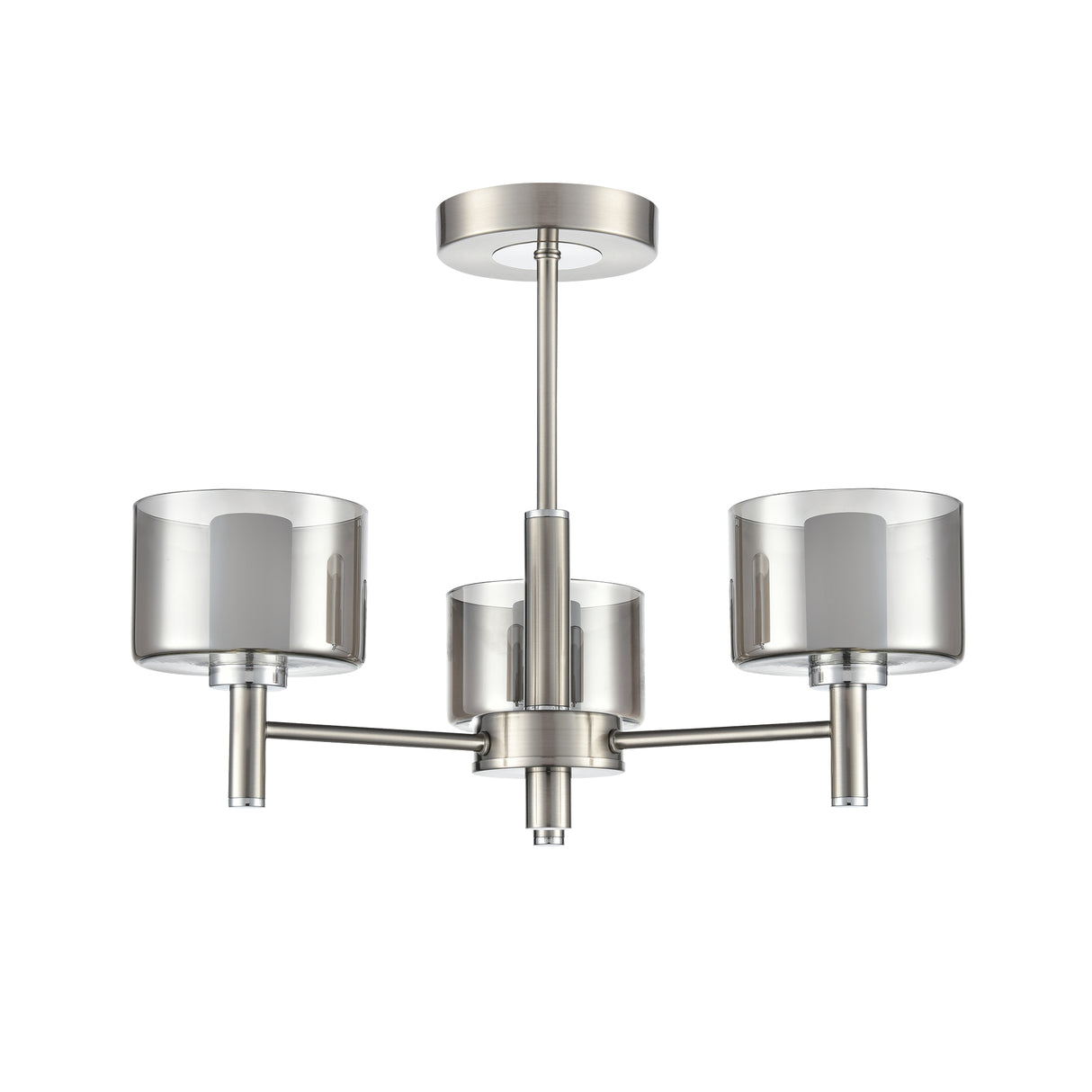 Franklite Argento 3lt Fitting in Satin Nickel