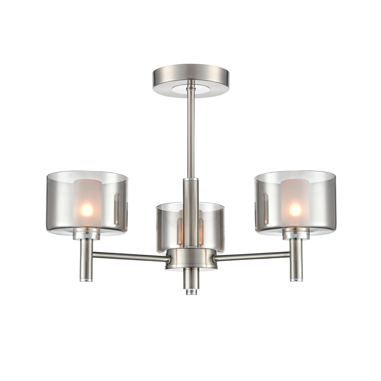Franklite Argento 3lt Fitting in Satin Nickel