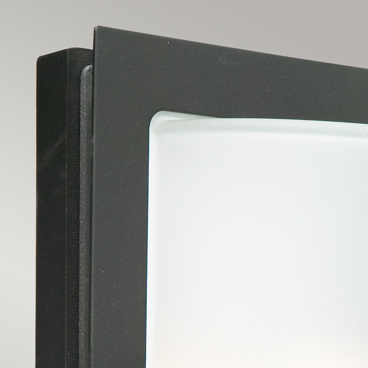 Norlys Basel 1 Light Wall Lantern - Black With Frosted Glass