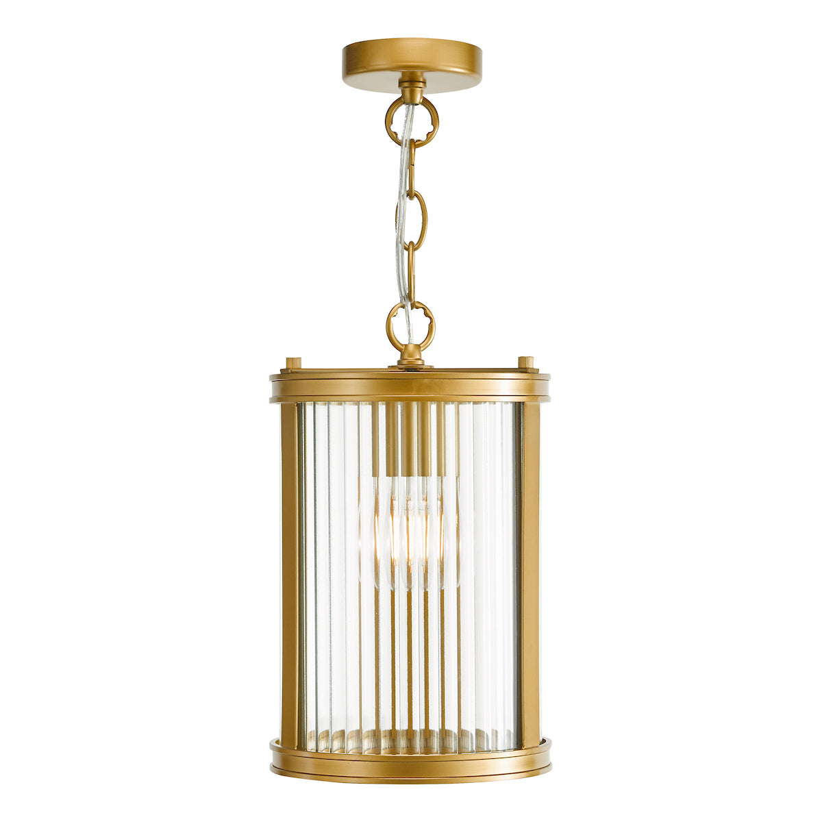 Dar Bianka Pendant Bronze and Ribbed Glass