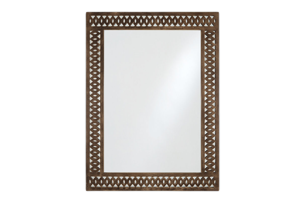 Nkuku Bahula Decorative Outdoor Mirror Rust