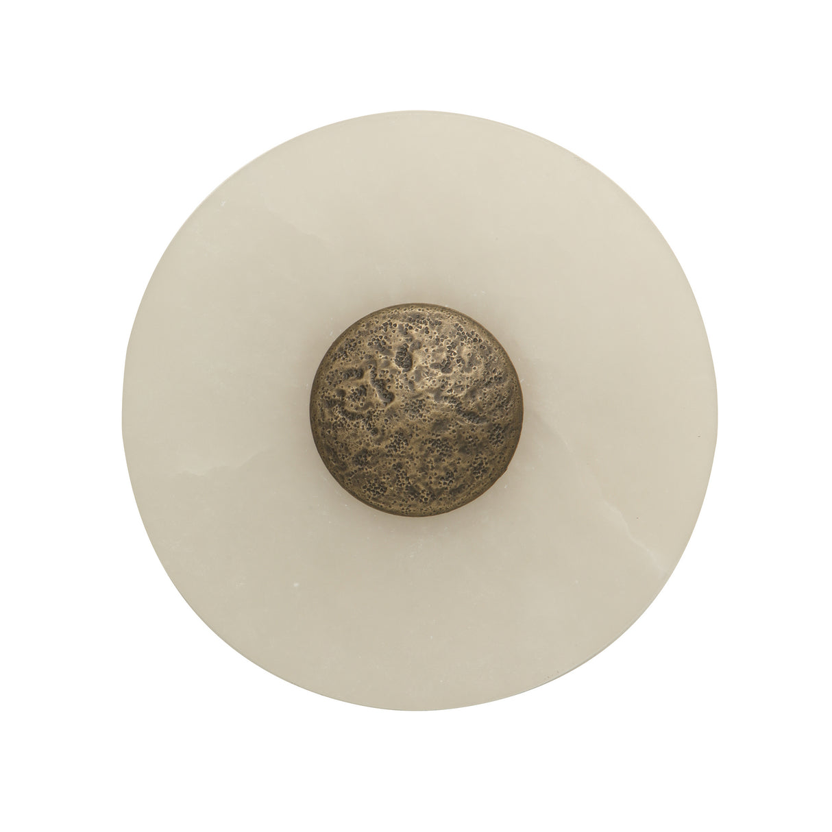 David Hunt Boca Wall Light Alabaster Glass and Antique Brass LED