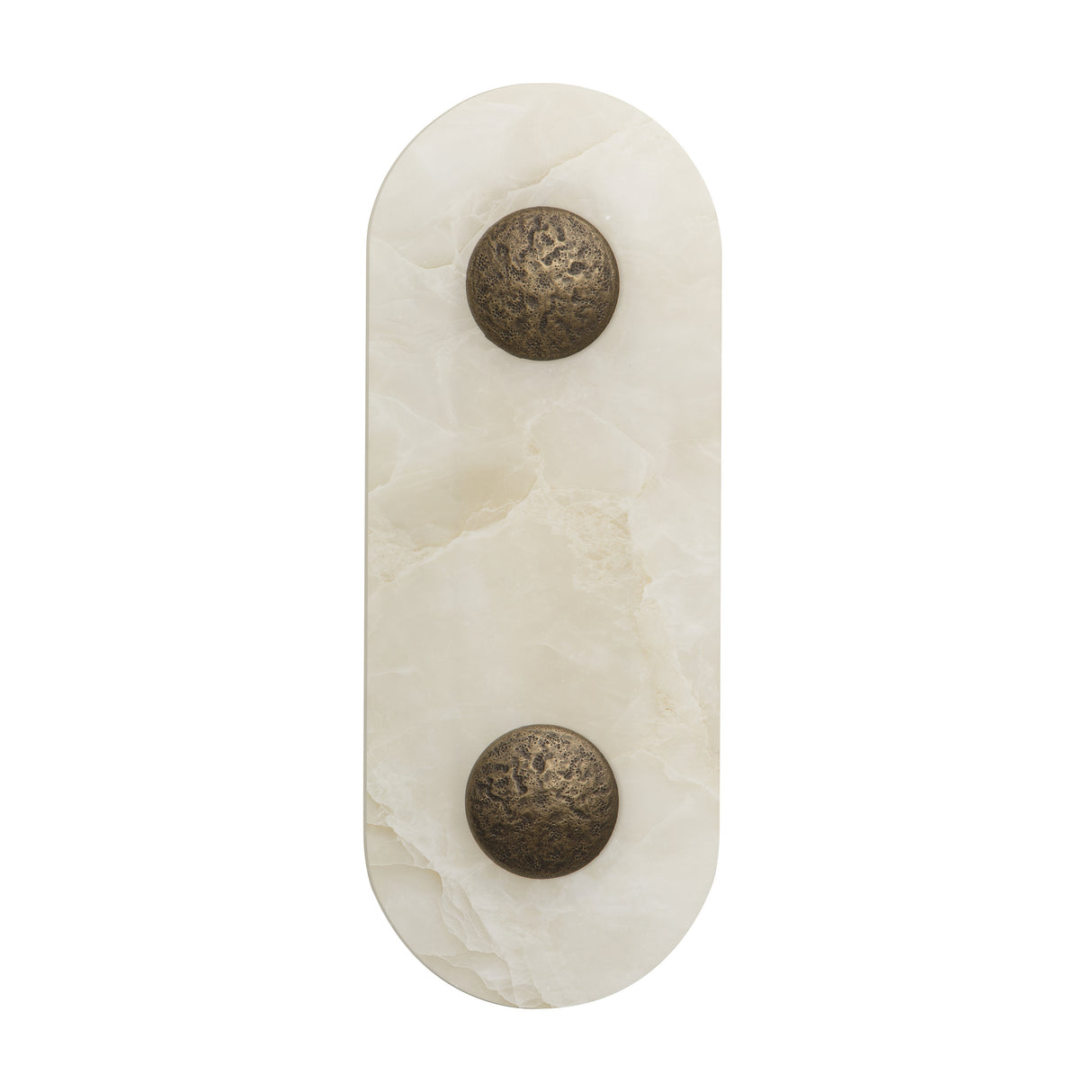David Hunt Boca Wall Light Alabaster Glass and Brass LED