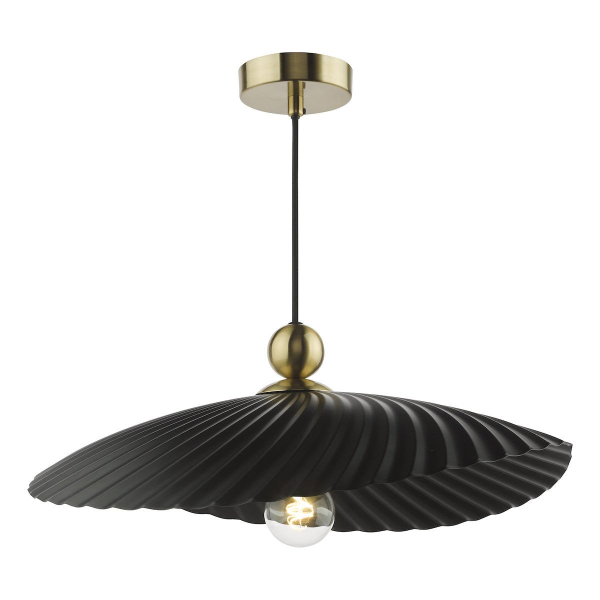 Dar Bouvier Easy Fit Pendant Matt Black
