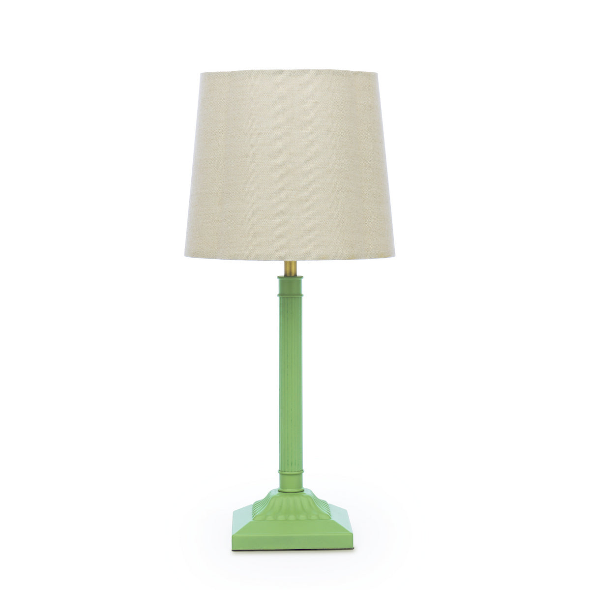 Joules Buscot Table Lamp Matt Green With Shade