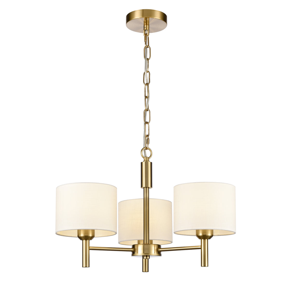 Franklite Barolo 3lt Chandelier in Aged Brass