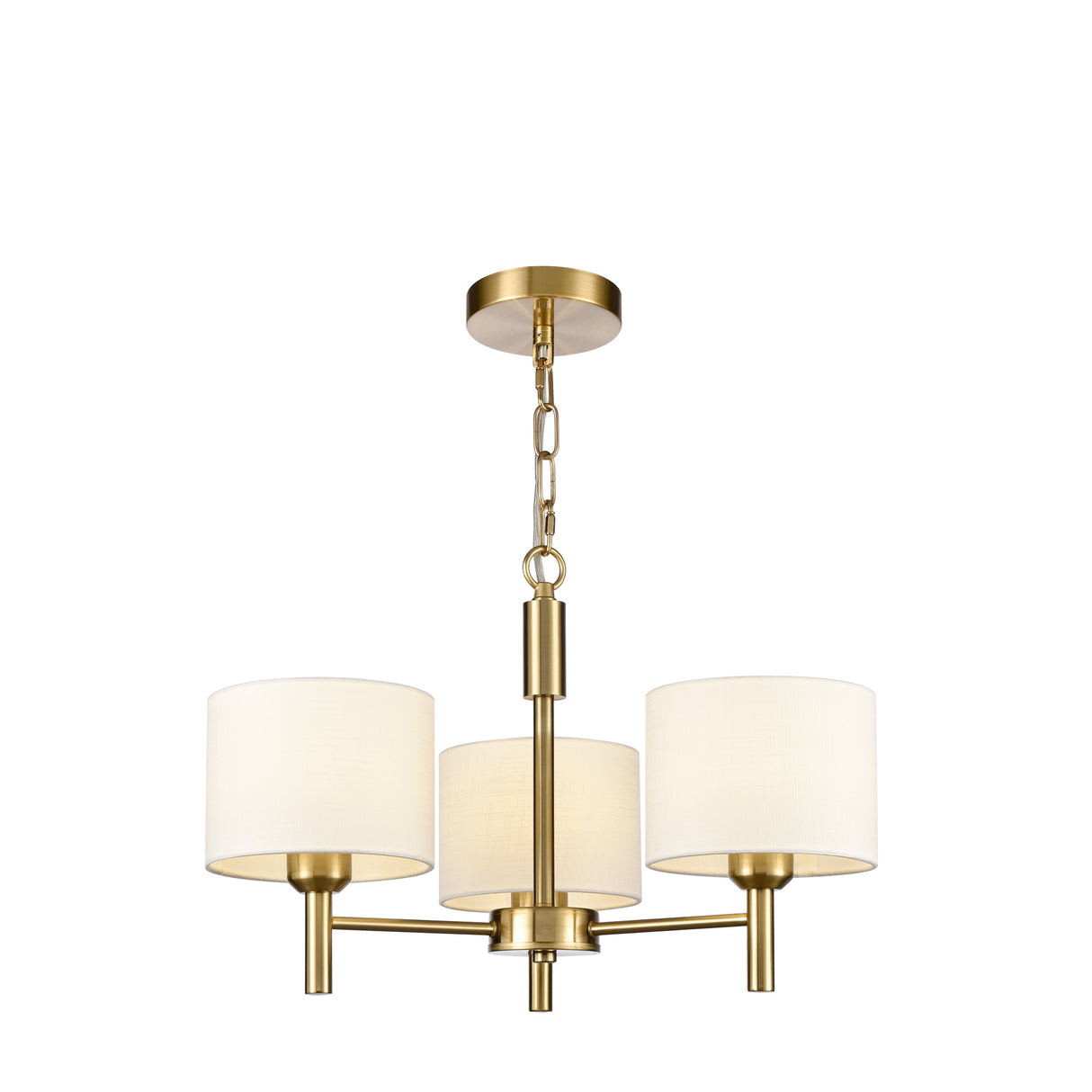 Franklite Barolo 3lt Chandelier in Aged Brass