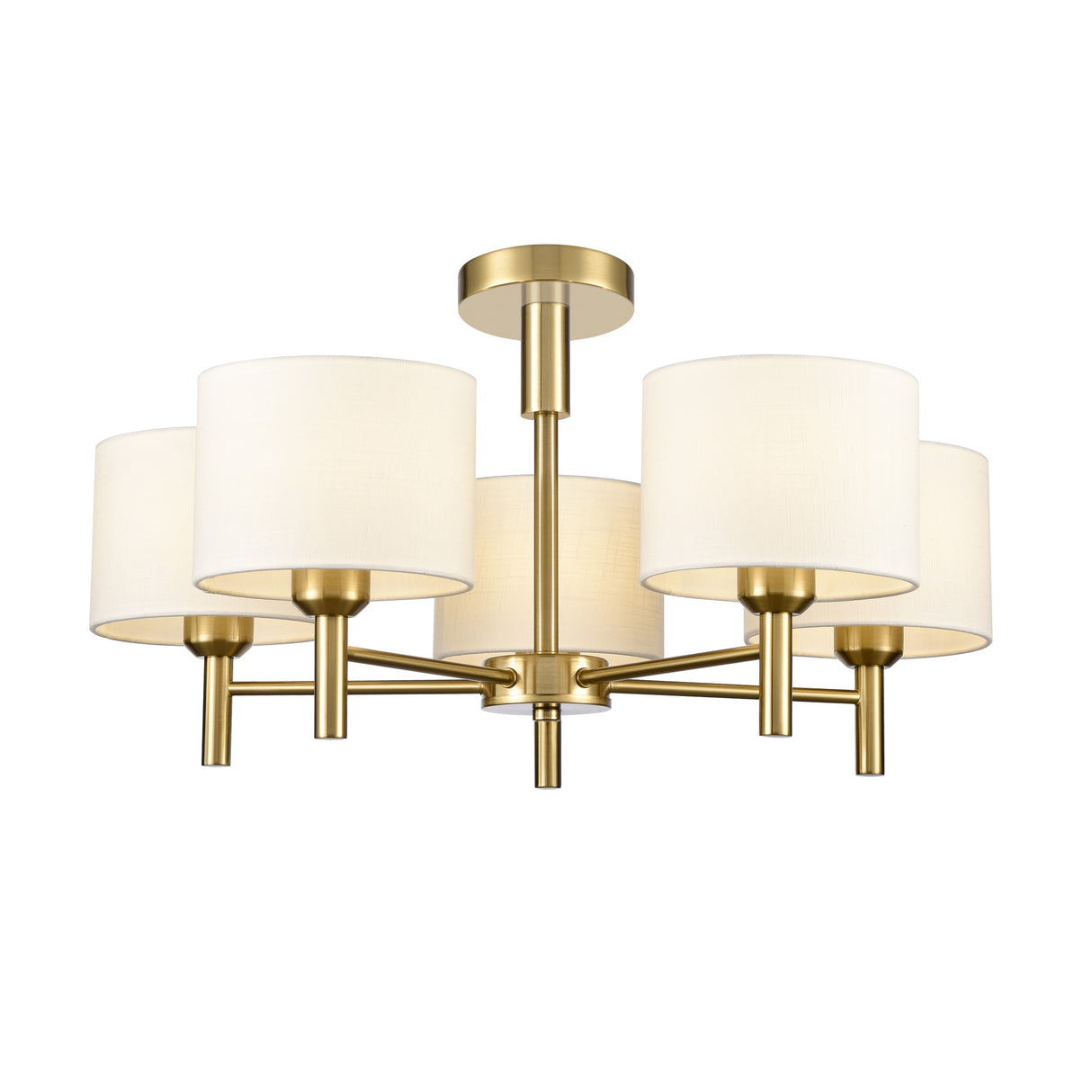 Franklite Barolo 5lt Chandelier in Aged Brass