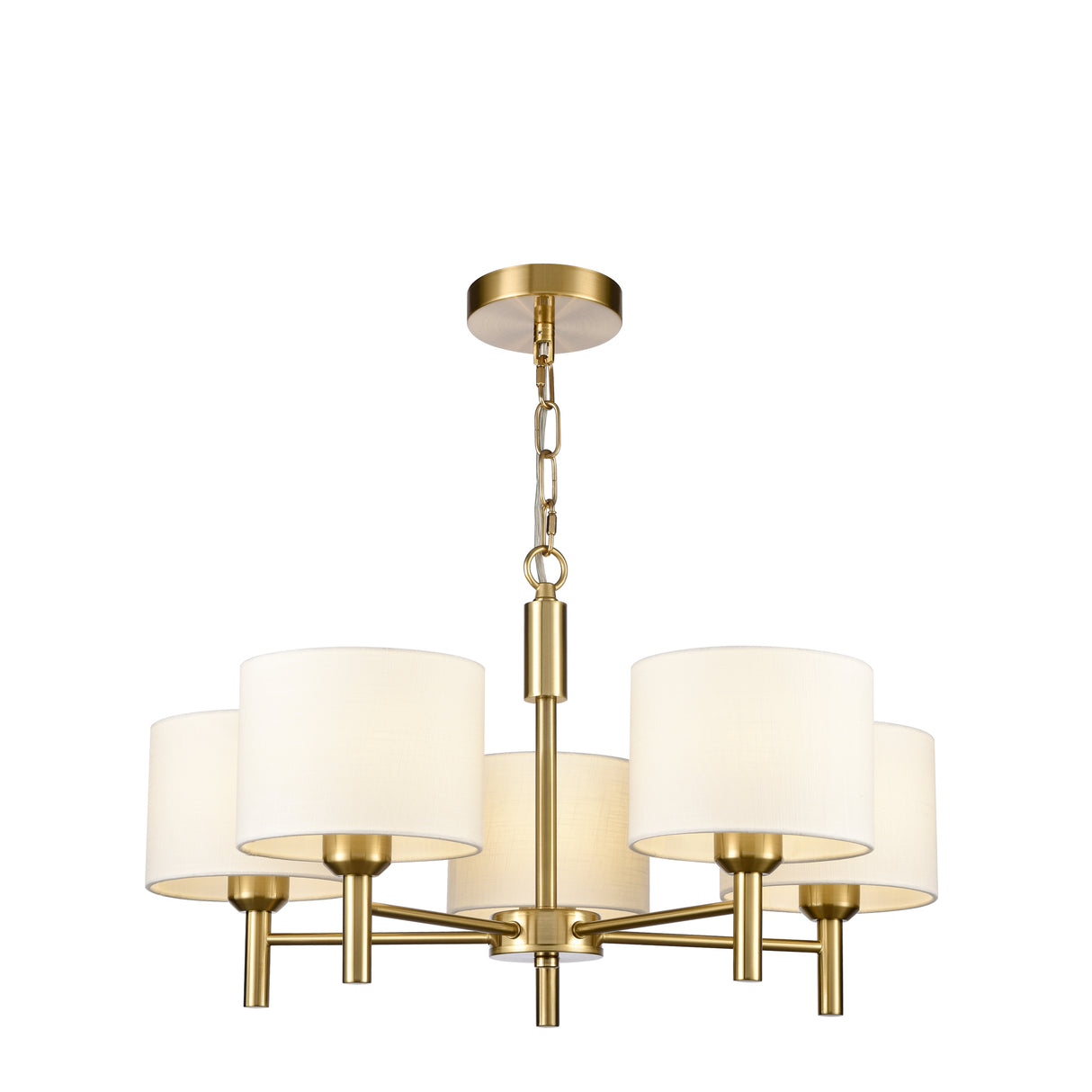 Franklite Barolo 5lt Chandelier in Aged Brass