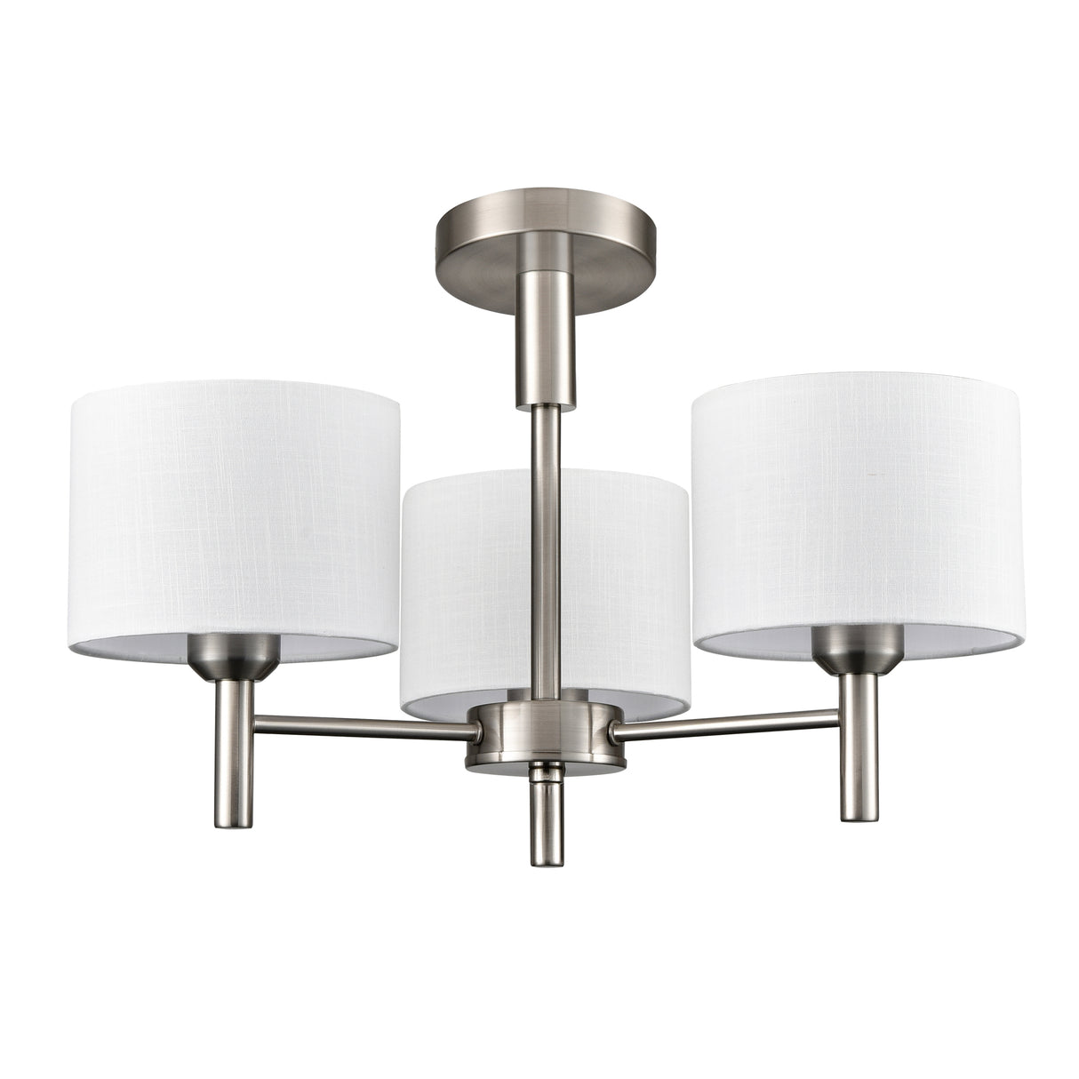 Franklite Barolo 3lt Chandelier in Satin Nickel