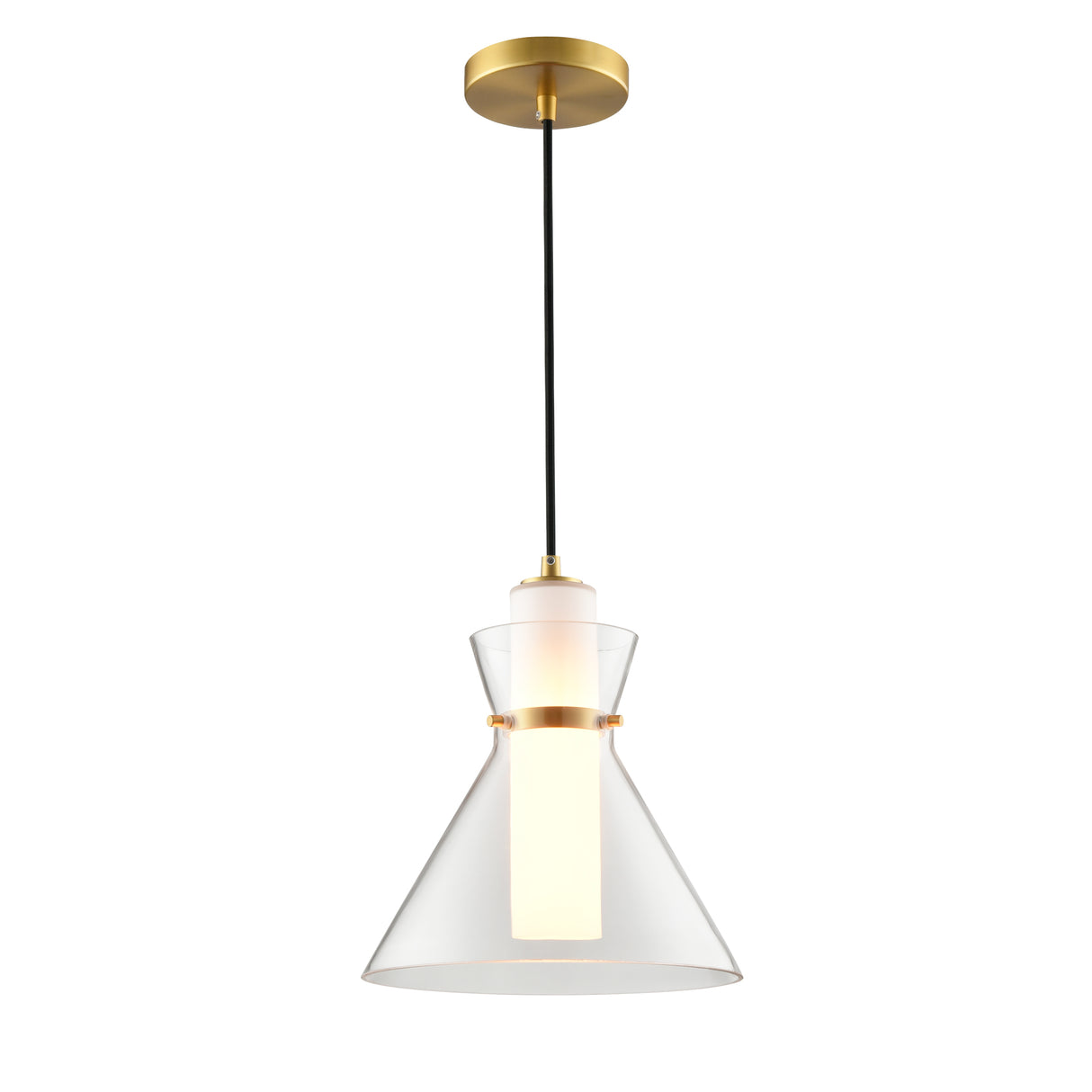 Franklite Bliss Pendant aged brass