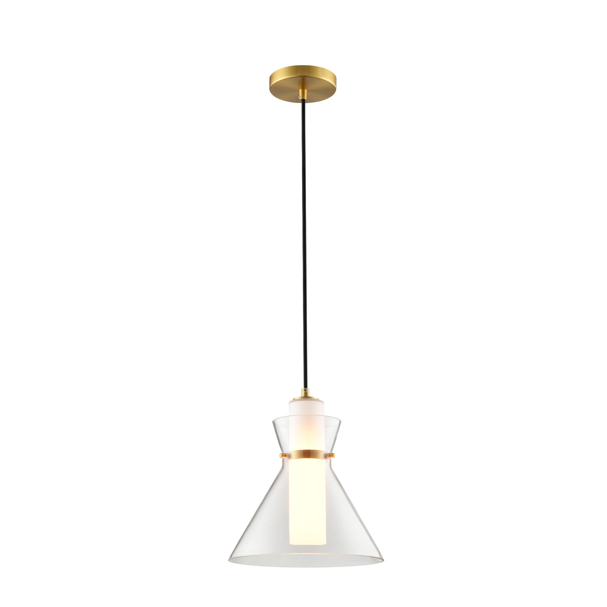 Franklite Bliss Pendant aged brass