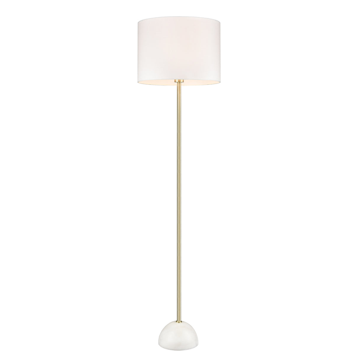 Franklite Brooke Satin Brass Floor Lamp