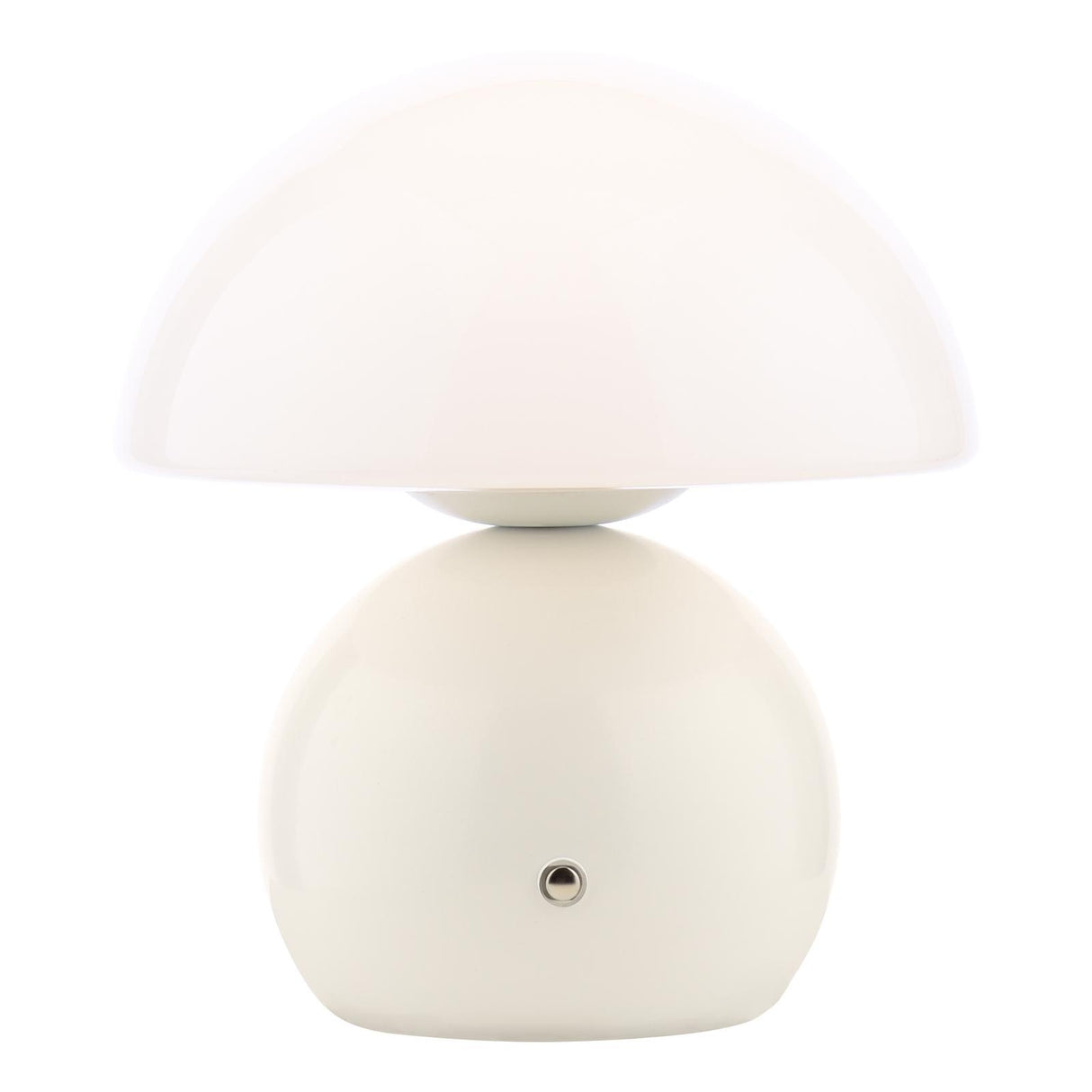 Dar Caesar Rechargeable Table Lamp White and Opal Glass LED