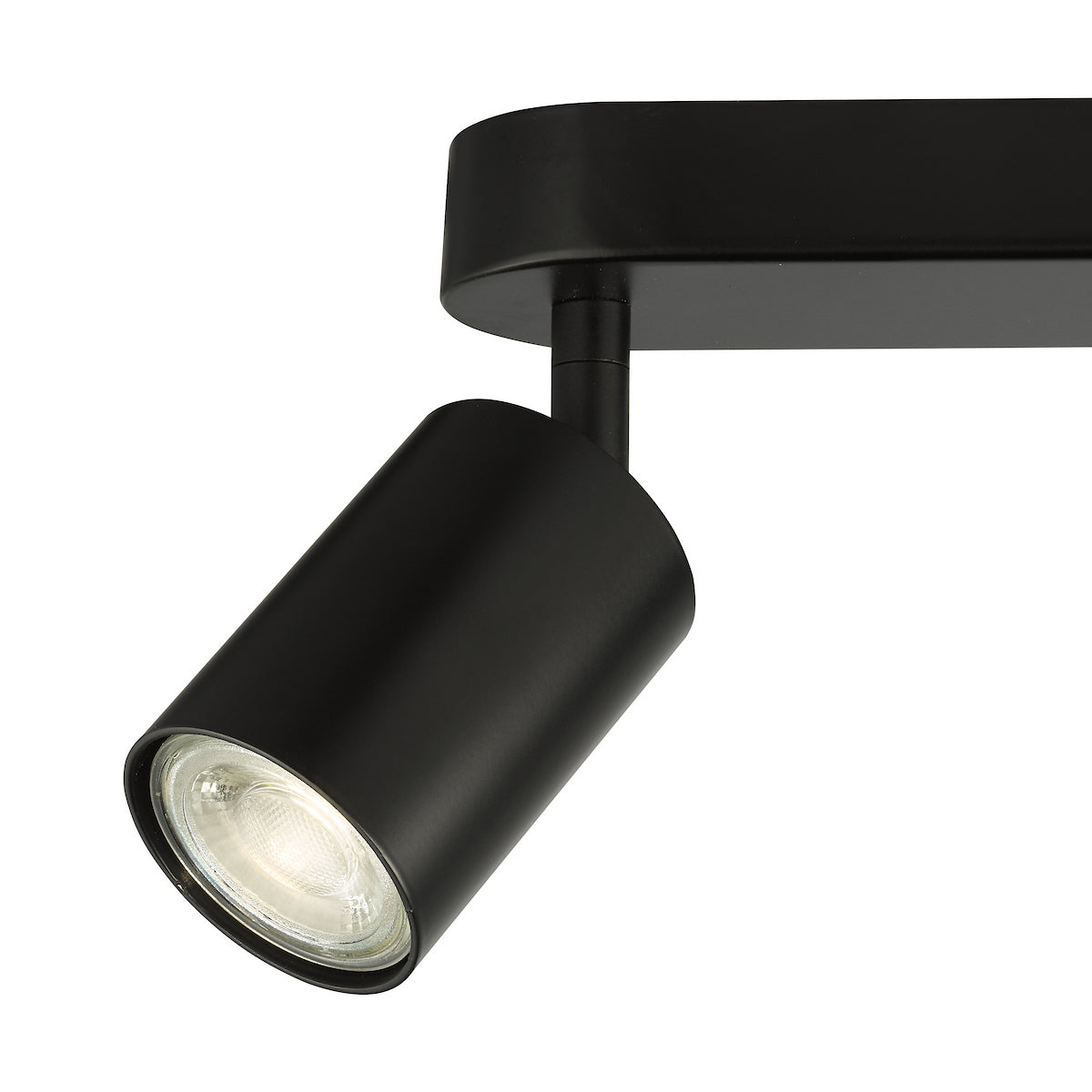 Dar Cawley 4 Light Plate Spotlight Matt Black