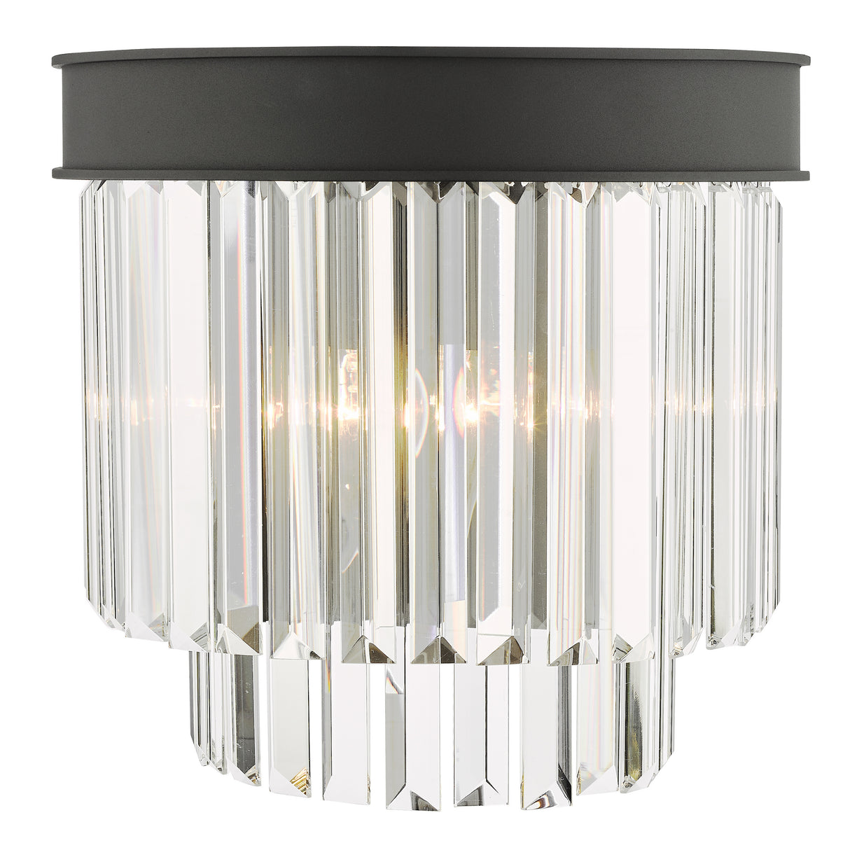 Dar Celeus Wall Light Anthracite & Crystal