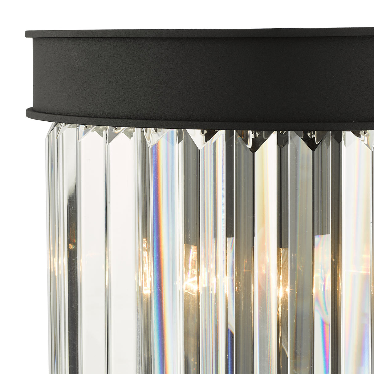 Dar Celeus Wall Light Anthracite & Crystal