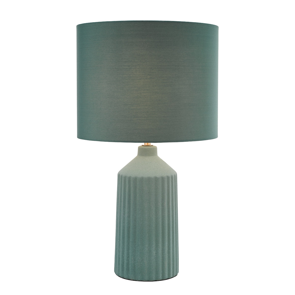 Dar Chloris Large Table Lamp Green With Shade