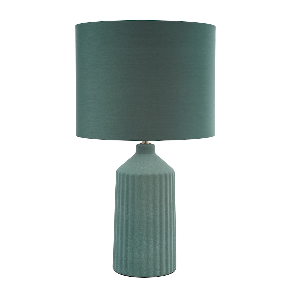 Dar Chloris Large Table Lamp Green With Shade